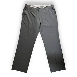 Adidas Men's Gray Flat Front Stretch Performance Golf Pants, Size 40 x 32